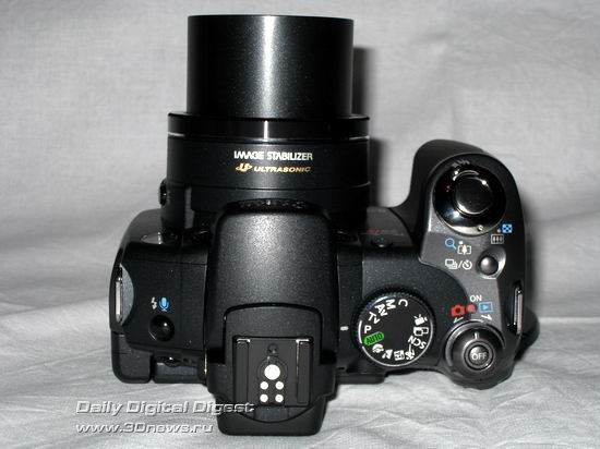 Верхняя панель цифровой фотокамеры Canon PowerShot S5 IS