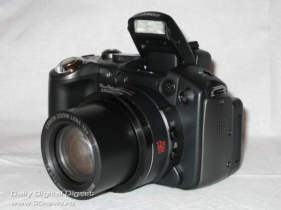 Цифровая фотокамера Canon PowerShot S5 IS (вид слева)