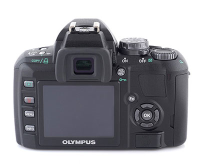 Задняя панель цифровой зеркальной фотокамеры Olympus E-400