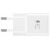 Фото товара Мережевий зарядний пристрій Samsung EP-TA20EWECGRU+ Type-C Cable (1EA) White