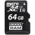 Фото товара Карта пам'яті GoodRam microSDXC 64GB Class 10 UHS I (M1AA-0640R12) + SD адаптер