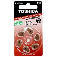 Купить Батарейка TOSHIBA PR41 (size 312) 1X6 - 00152707