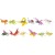 Фото товара Набір ігрових фігурок Dingua Милі комашки, 12 шт