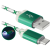 Фото товара Кабель Defender USB08-03LT USB(AM)-MicroBM GreenLED Backlight 1m