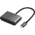 Фото товара Перехідник Ugreen CM162 Type-C M - HDMI+VGA Adapter with PD (Silver)