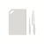 Фото товара Набір ножів Tramontina Plenus light grey, 3 предмети
