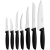 Фото товара Набір ножів TRAMONTINA Plenus black, 7 предметів