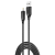 Фото товара Кабель XO NB235 Zebra Series Braided USB-A to Lightning - 1m (Black) 